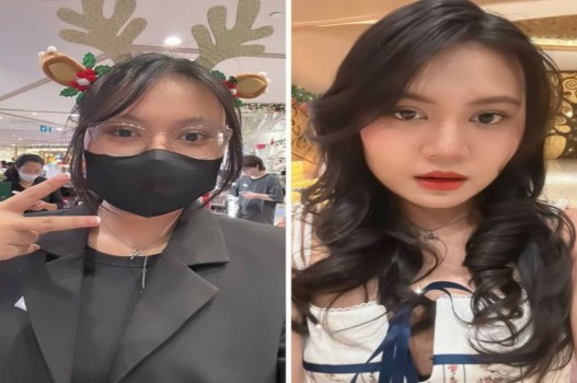 Dùng roi vỗ vào mông em gái xinh